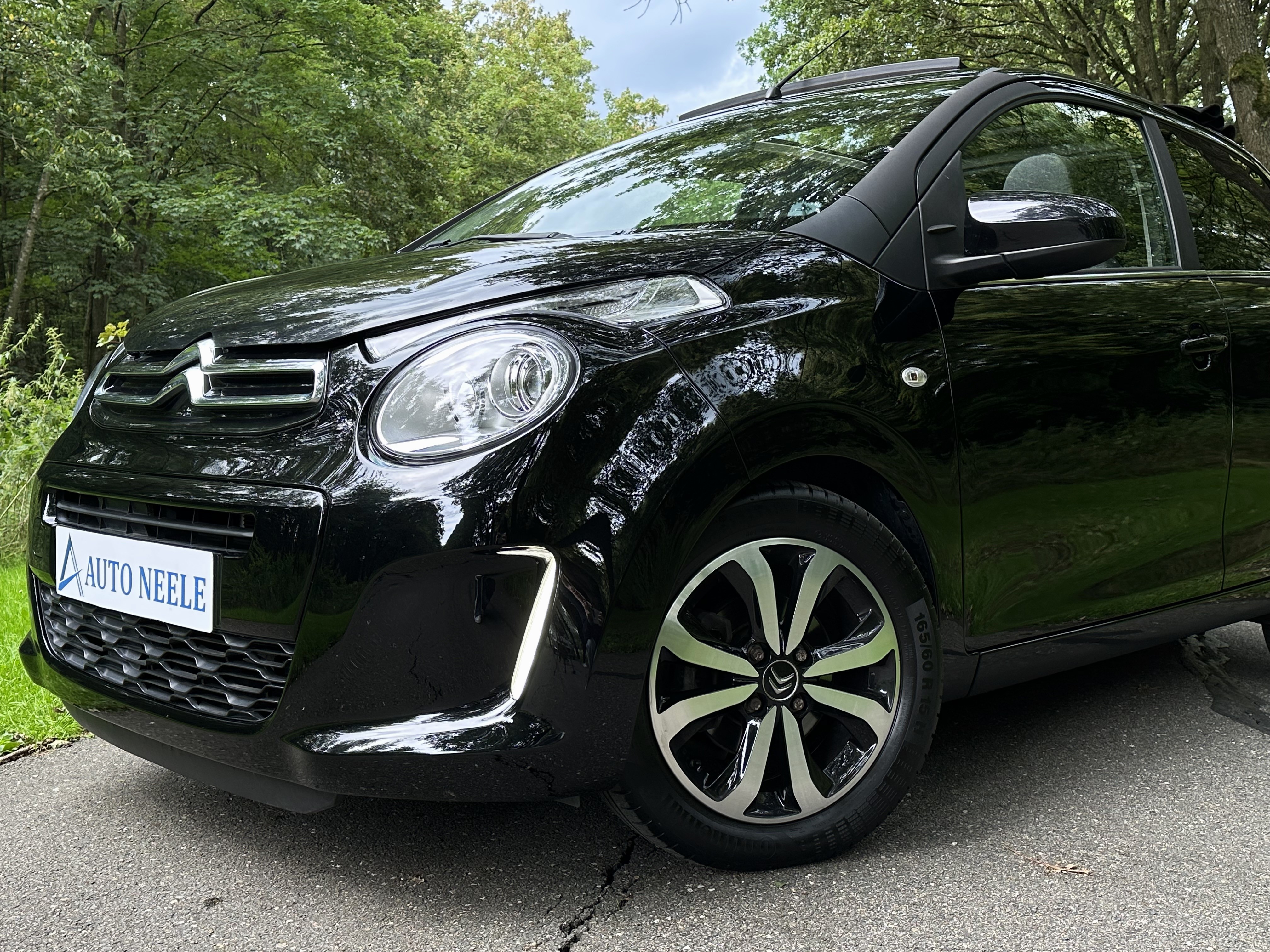 Citroën C1 Airscape Shine 1.2 82 PK!, open dak, Grootscherm, camera, carplay, bluetooth