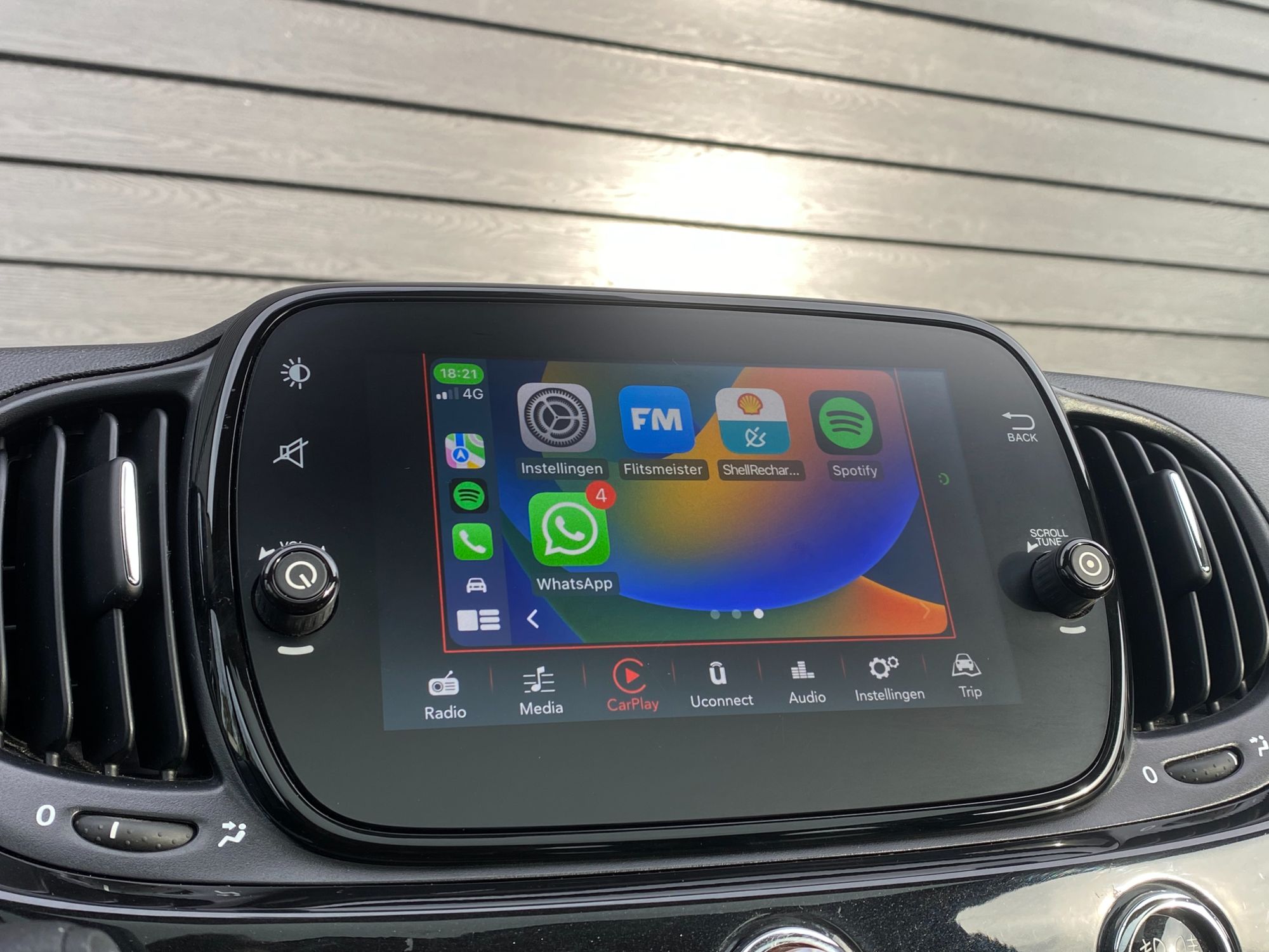 Fiat 500 1.2 Lounge Apple Carplay, Panoramadak, Cruise Control